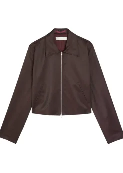 Statue satin-twill jacket