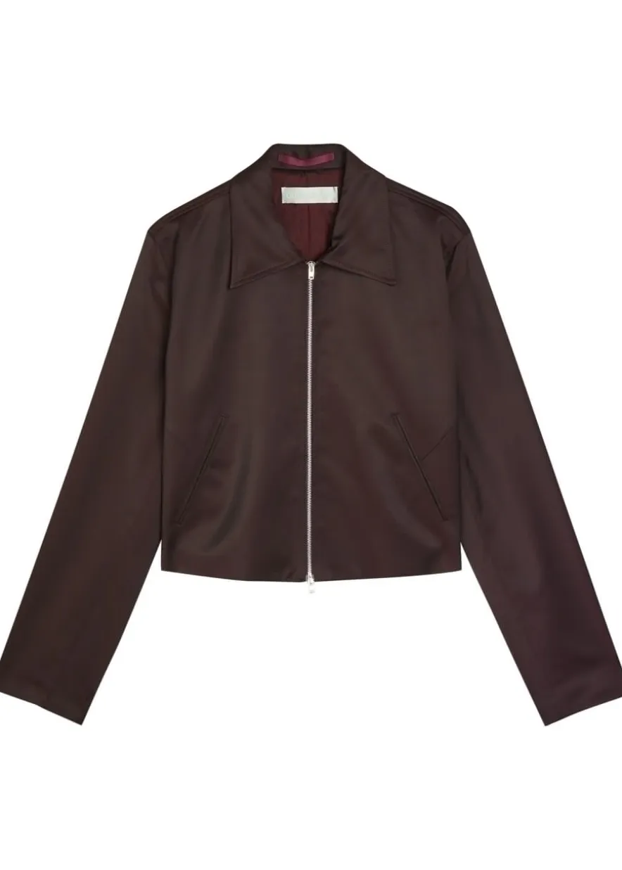 Statue satin-twill jacket