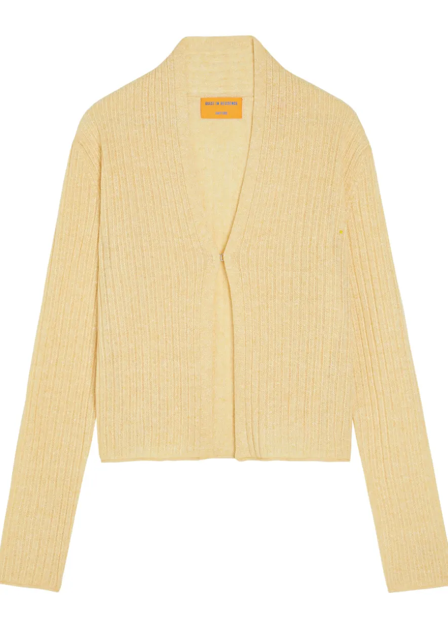 Stealth ribbed cashmere and linen-blend cardigan