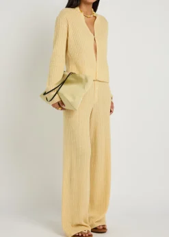 Stealth ribbed cashmere and linen-blend cardigan