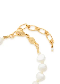Stellar Pearly 18kt gold-plated beaded bracelet