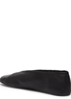 Stella shearling-lined leather ballet flats