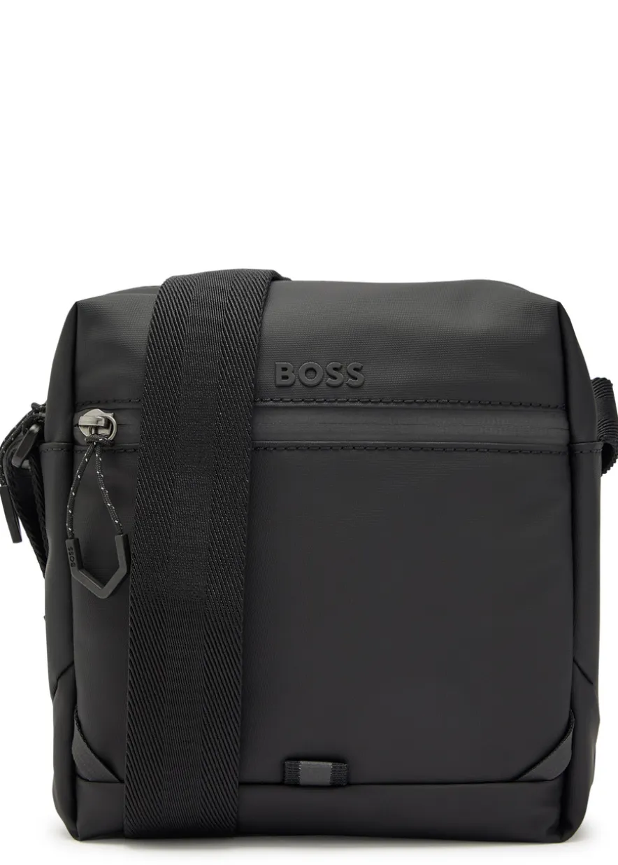 Stenson logo coated canvas cross-body bag