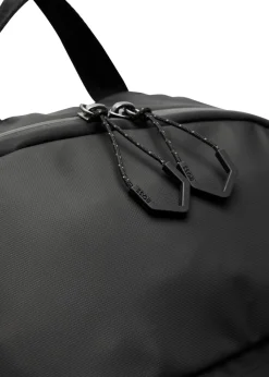 Stenson logo coated faux leather backpack