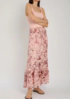 Stevie devoré chiffon maxi skirt