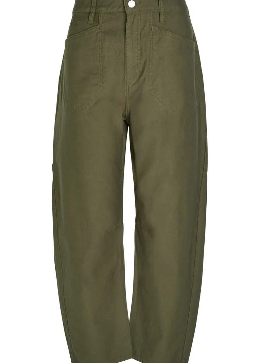 Stevie utility tapered-leg cotton trousers
