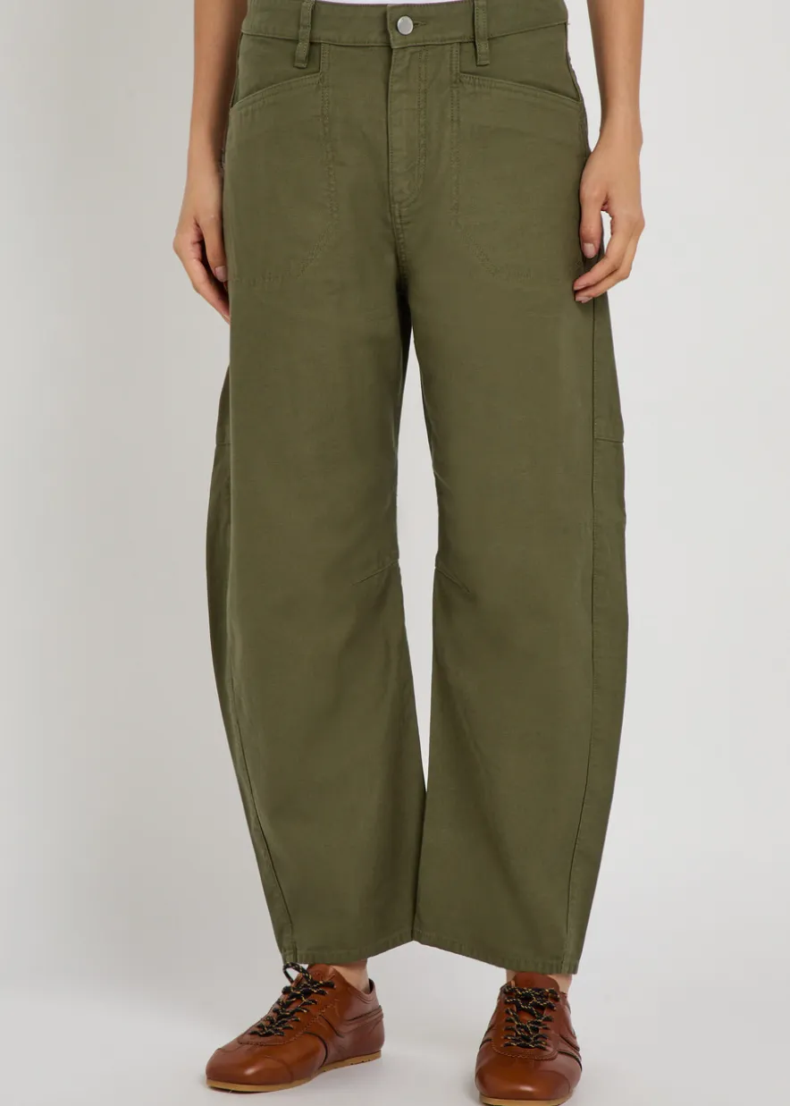 Stevie utility tapered-leg cotton trousers