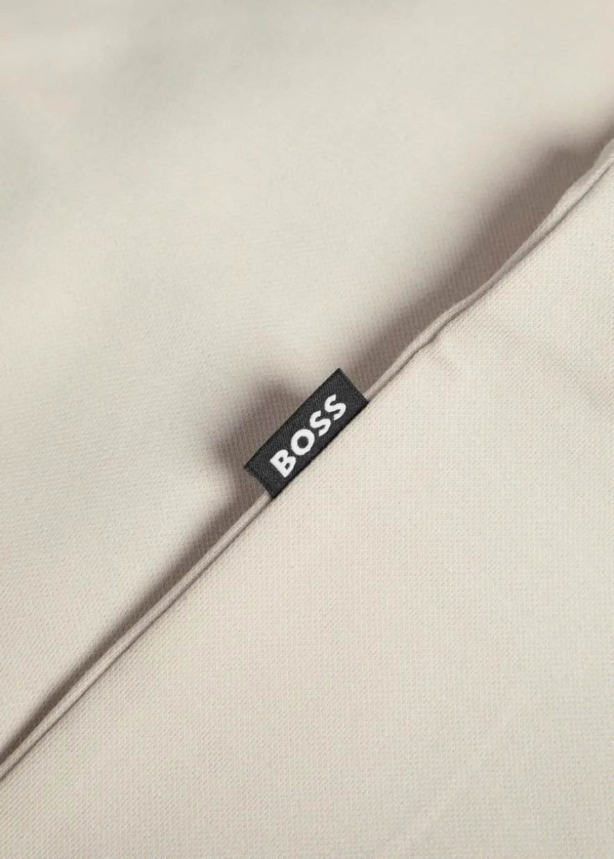 Stimmann half-zip cotton-blend sweatshirt
