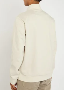 Stimmann half-zip cotton-blend sweatshirt