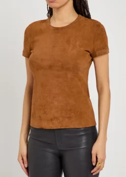 Stouls 05 stretch-suede T-shirt