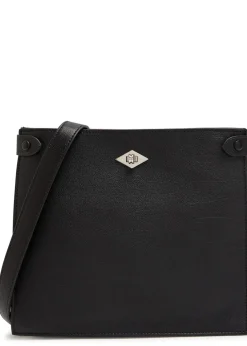 Stowaway grained leather cross-body bag