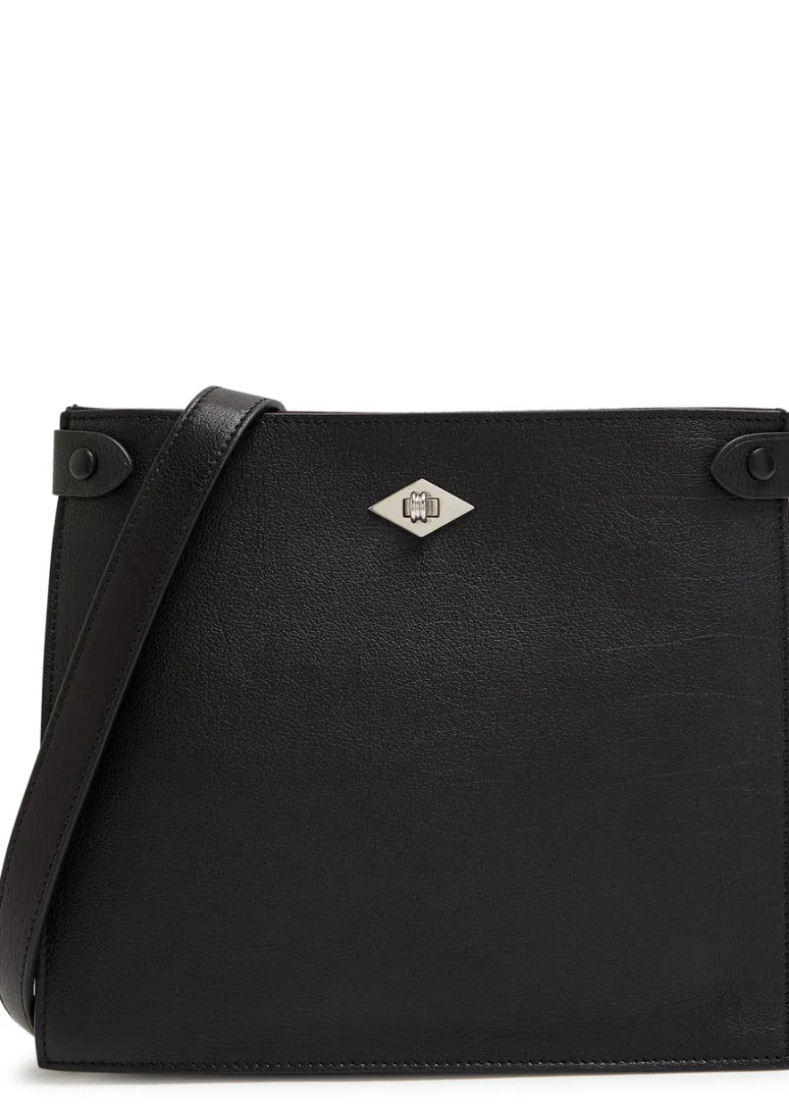 Stowaway grained leather cross-body bag