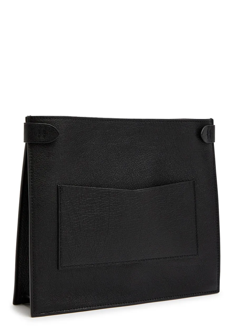 Stowaway grained leather cross-body bag