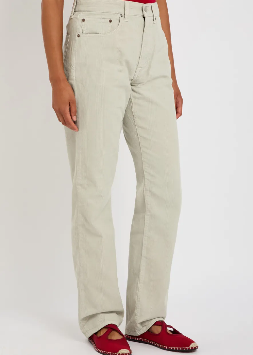 Straight-leg corduroy trousers