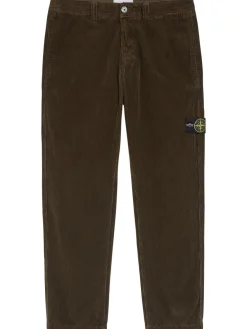 Straight-leg corduroy trousers