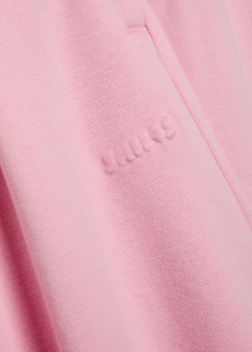 Straight-leg cotton-blend sweatpants