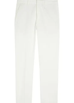 Straight-leg cotton trousers