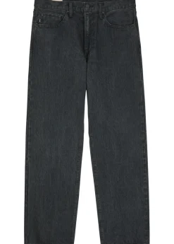 Straight-leg denim jeans