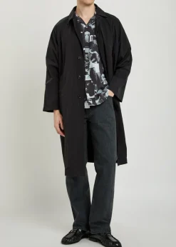 Straight-leg denim jeans