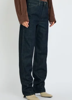 Straight-leg jeans