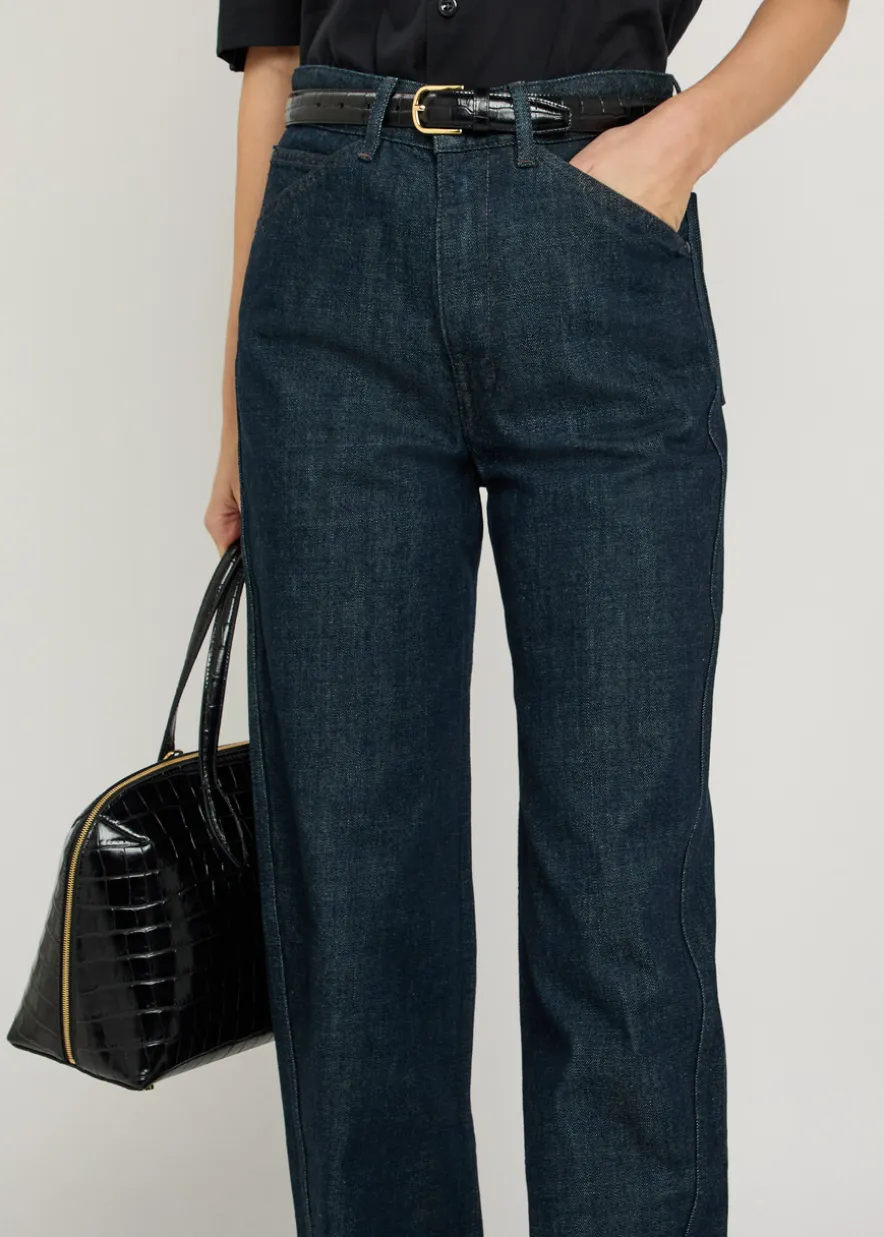Straight-leg jeans