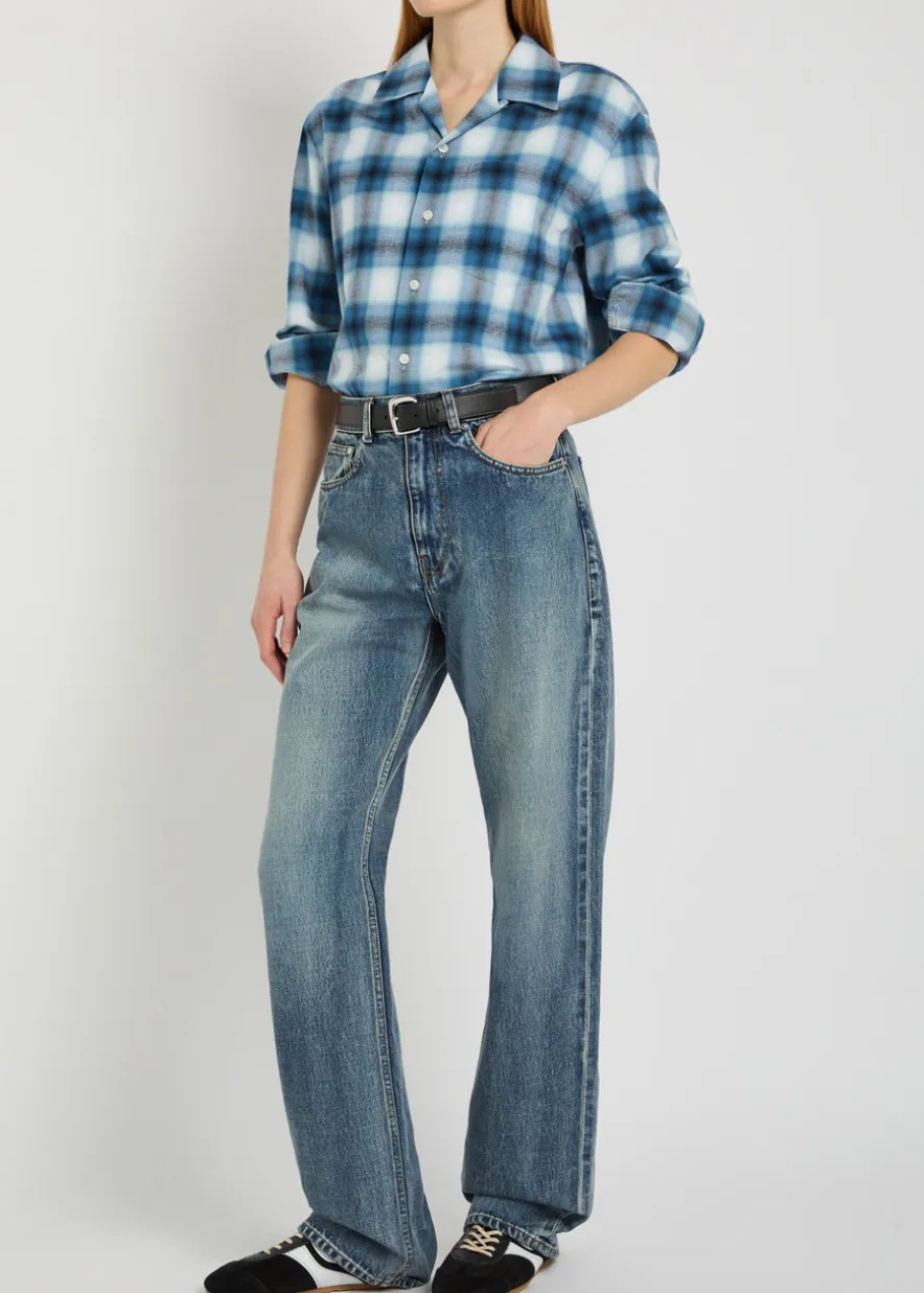 Straight-leg jeans