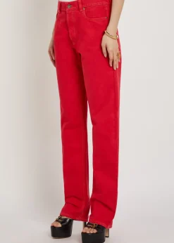 Straight-leg jeans