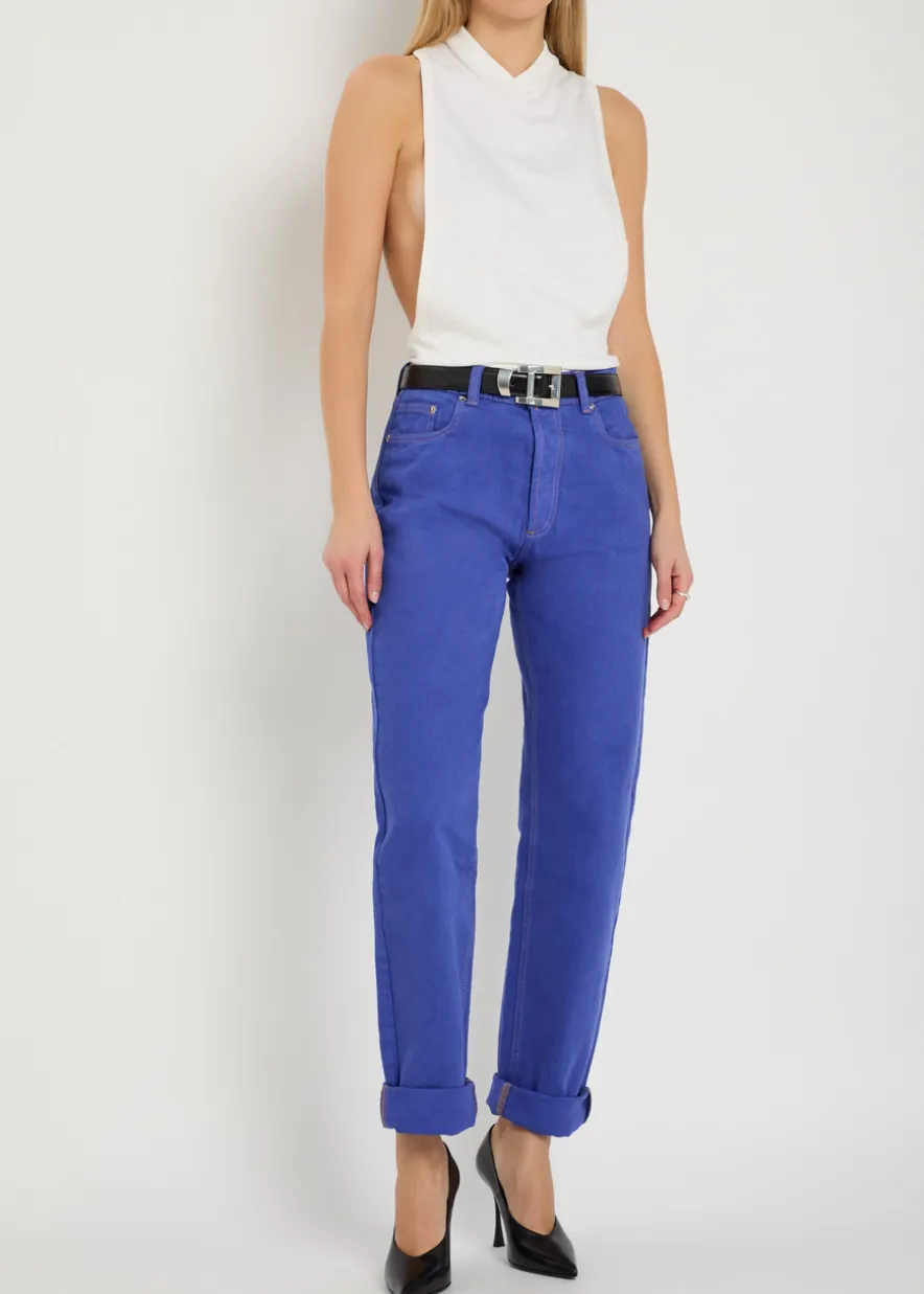 Straight-leg jeans