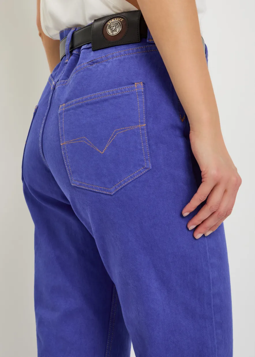 Straight-leg jeans