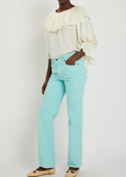 Straight-leg jeans