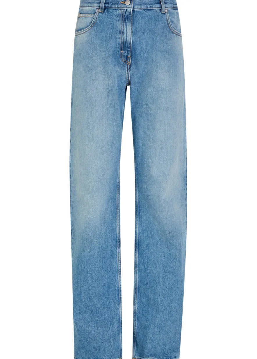 Straight-leg jeans