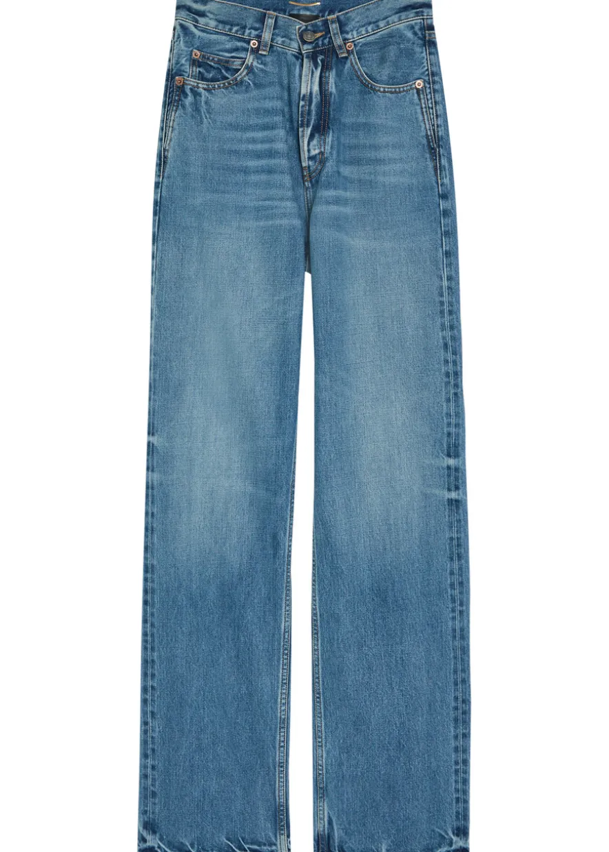 Straight-leg jeans