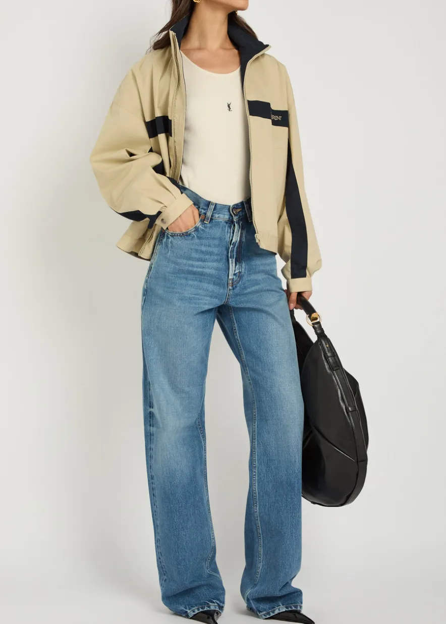 Straight-leg jeans
