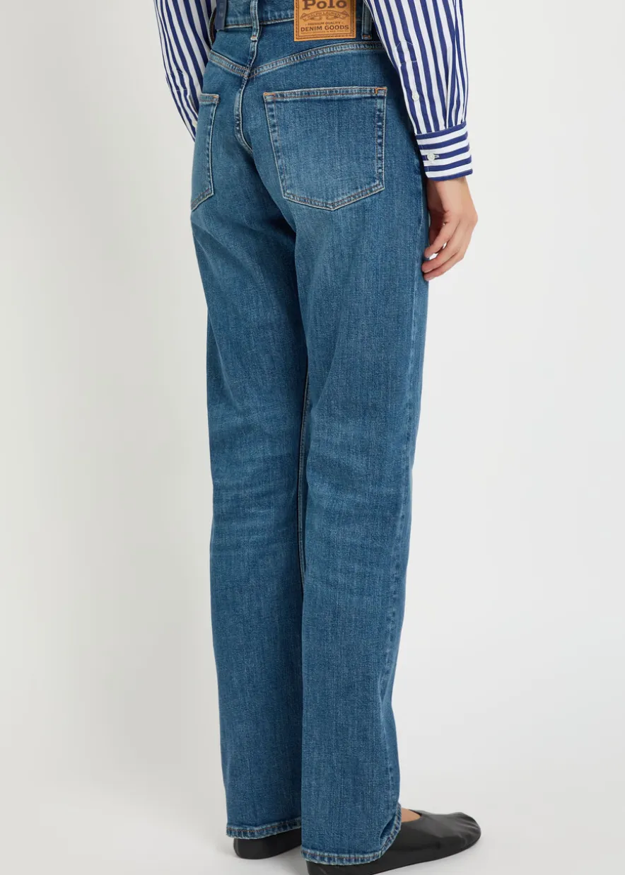 Straight-leg jeans