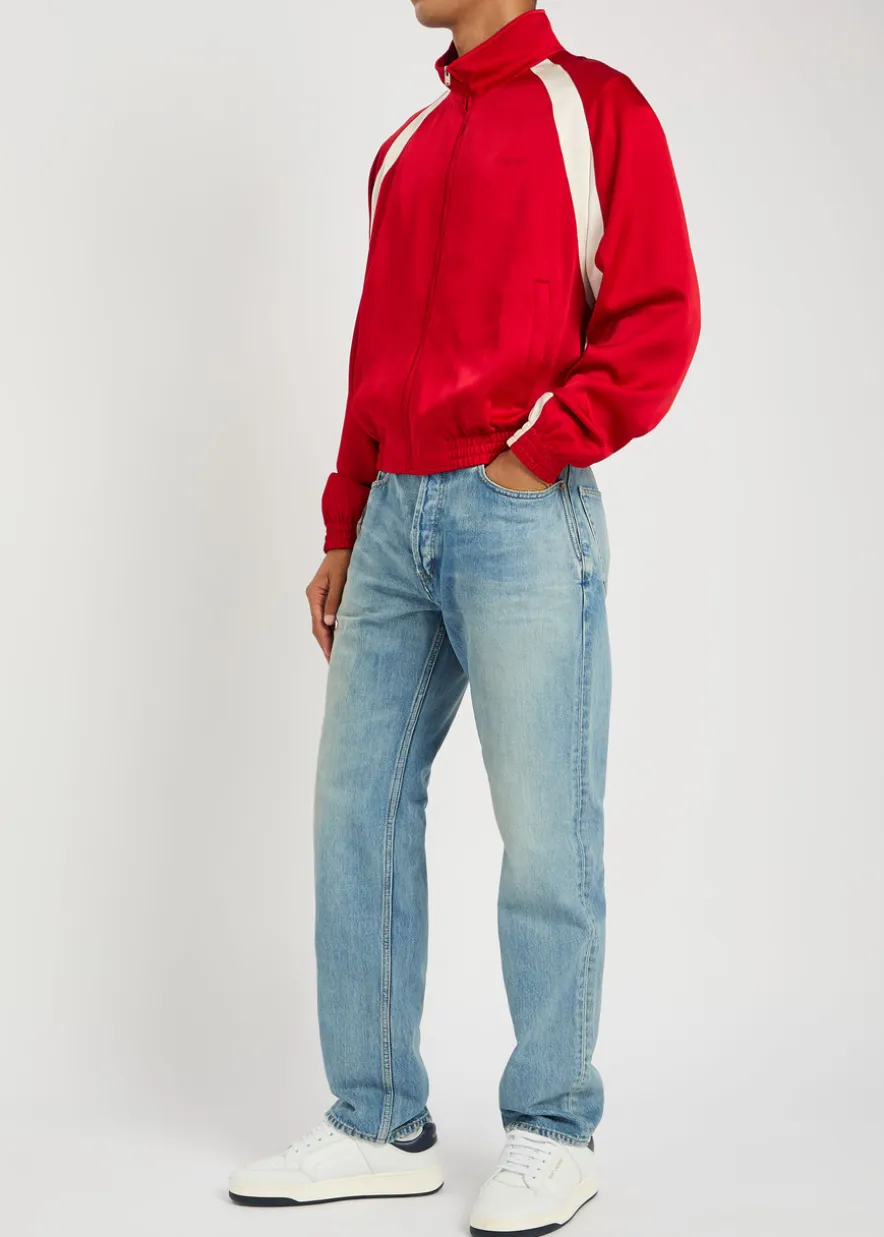 Straight-leg jeans