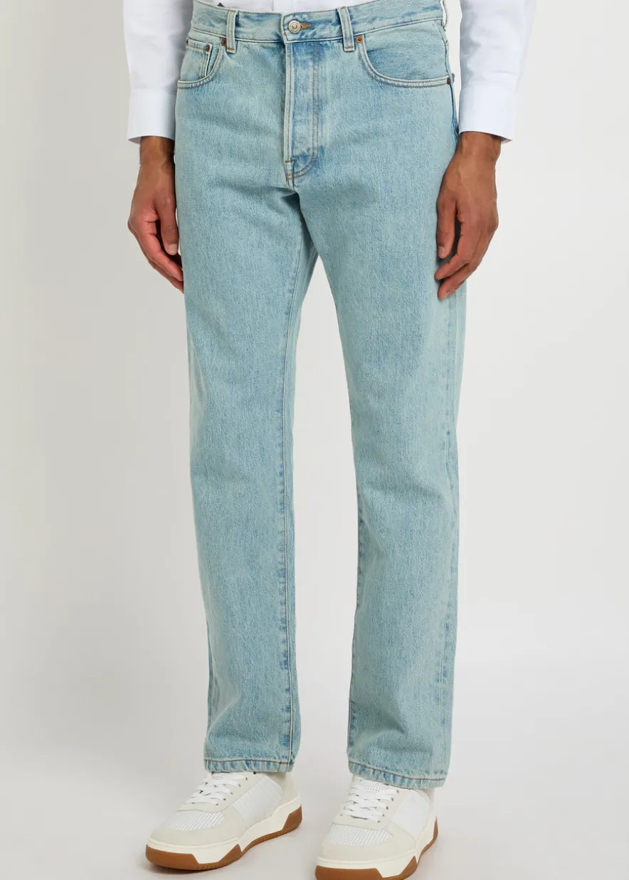 Straight-leg jeans