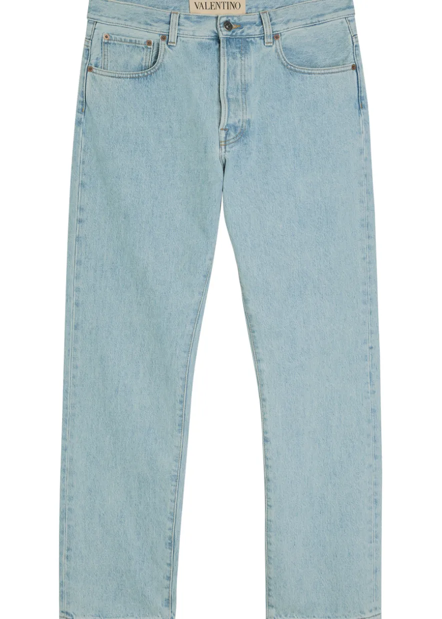 Straight-leg jeans