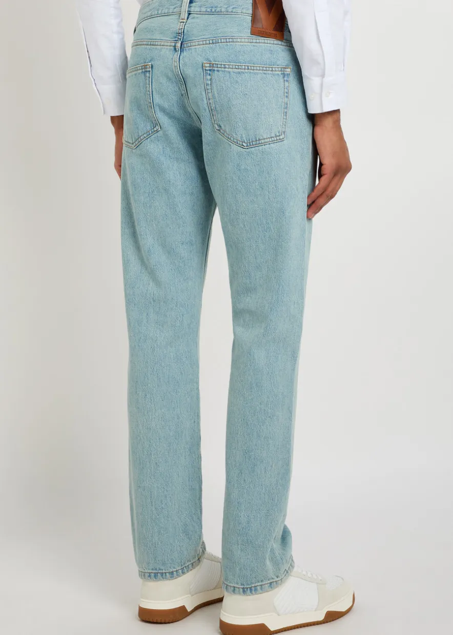 Straight-leg jeans