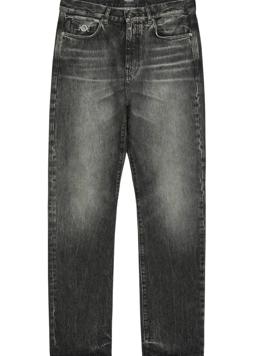Straight-leg jeans