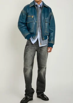 Straight-leg jeans