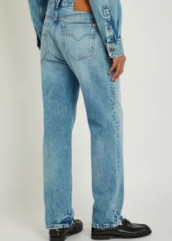 Straight-leg jeans