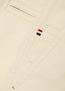 Straight-leg stretch-cotton trousers