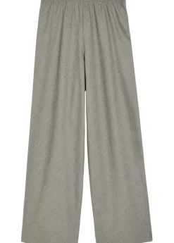 Straight-leg stretch-wool trousers