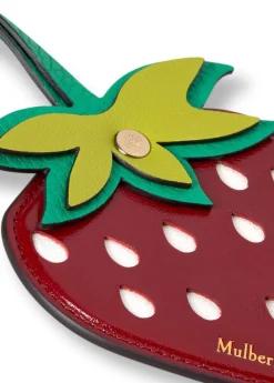 Strawberry bag charm