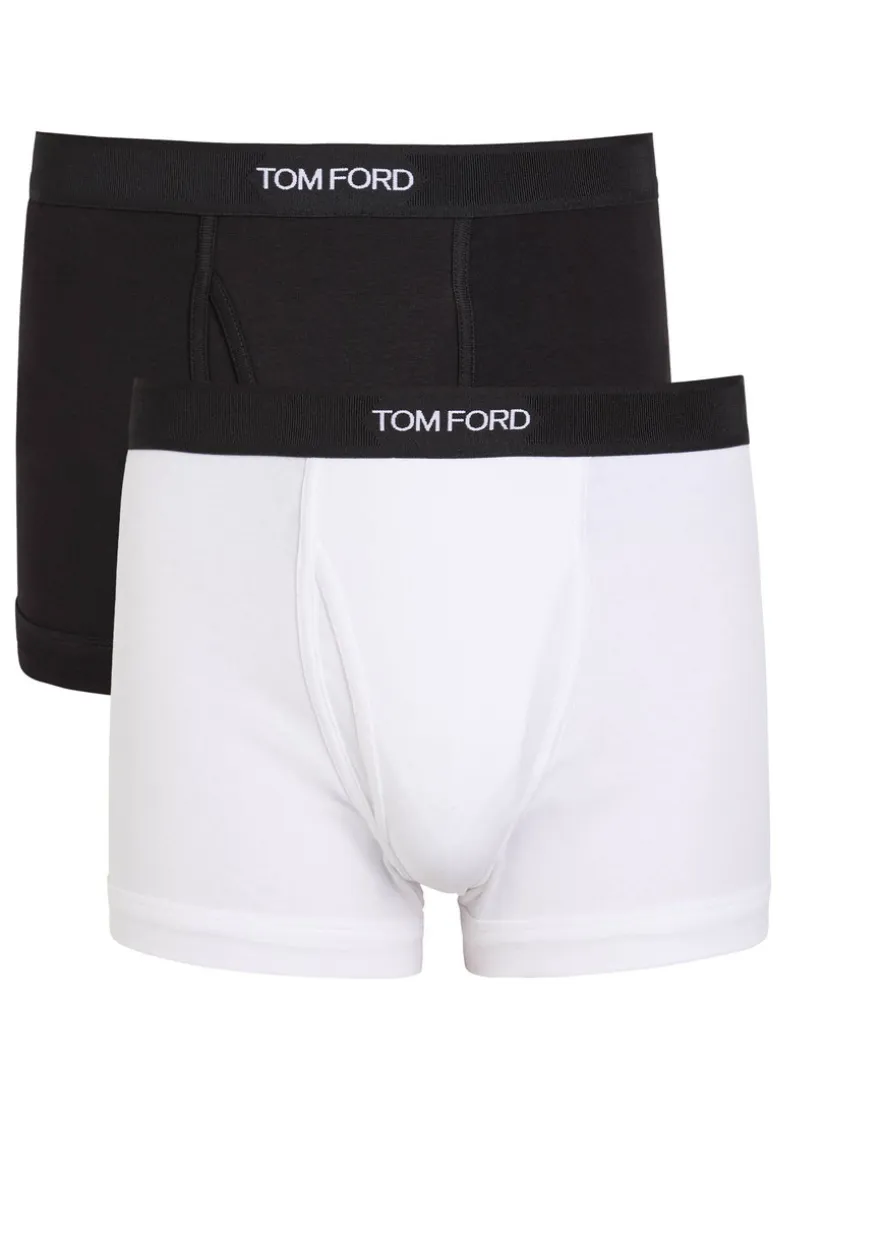 Stretch-cotton boxer briefs - set of two