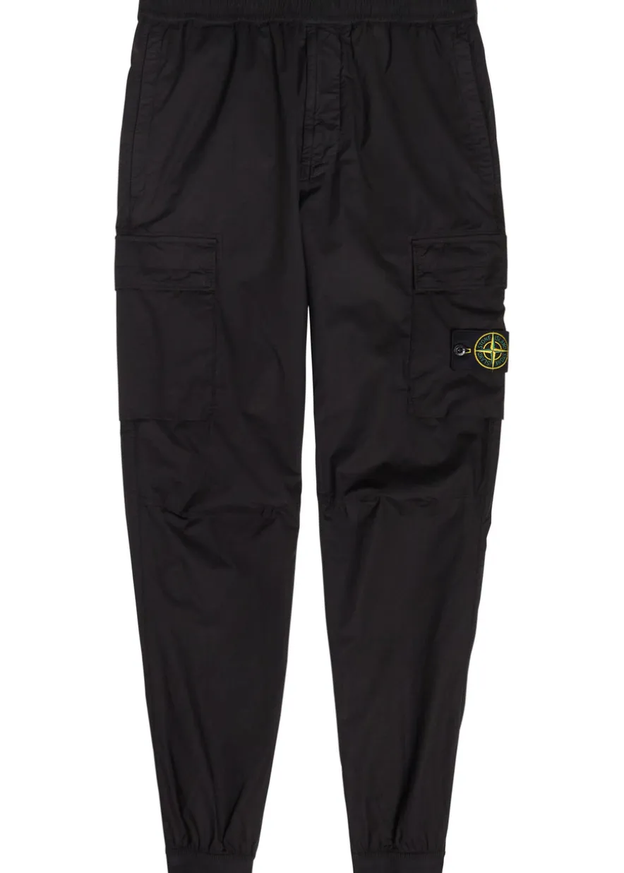 Stretch-cotton cargo trousers