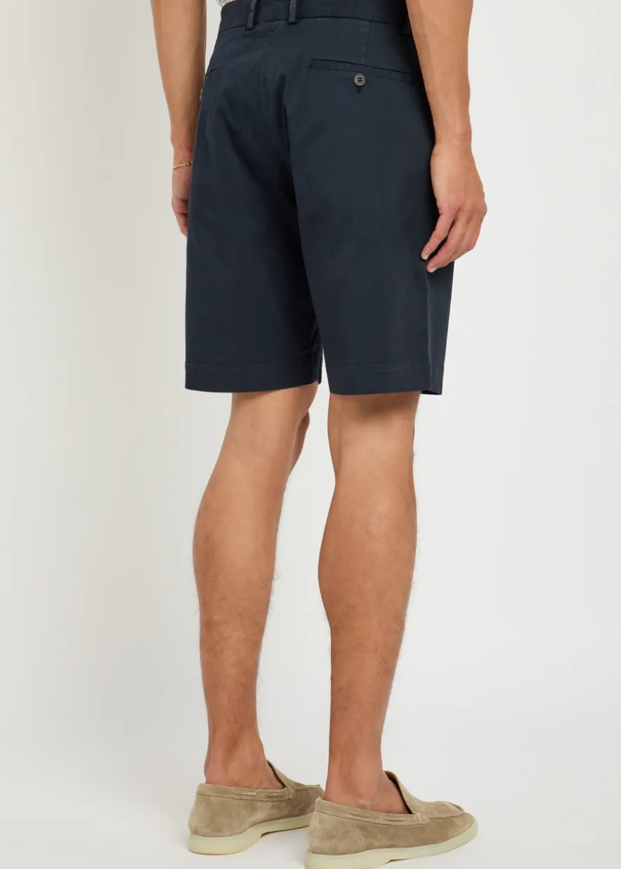 Stretch-cotton shorts