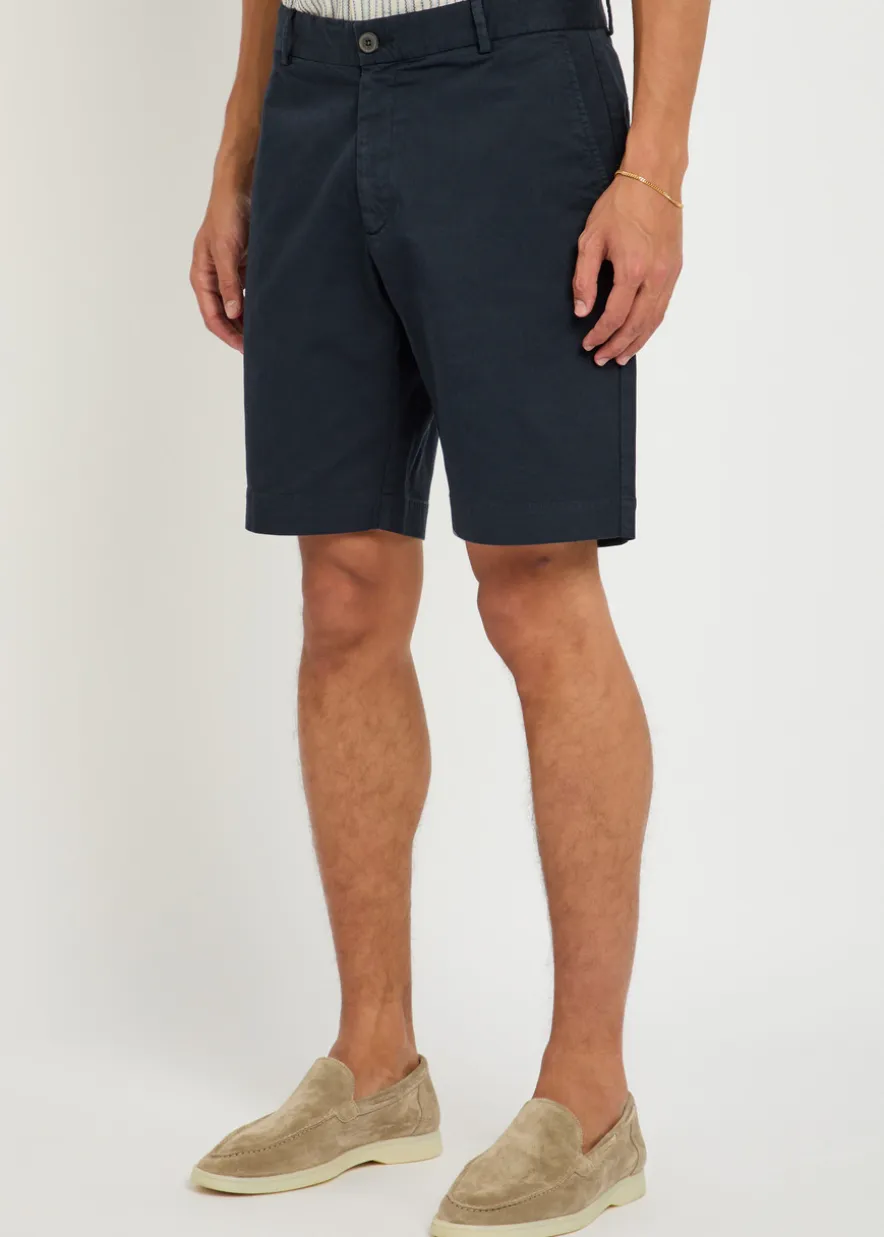 Stretch-cotton shorts