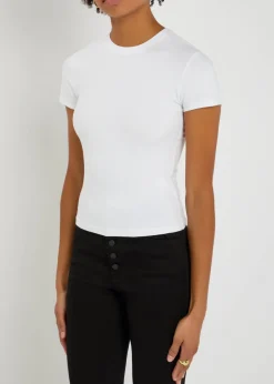 Stretch-cotton T-shirt