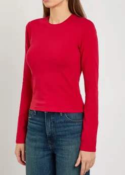 Stretch-cotton T-shirt